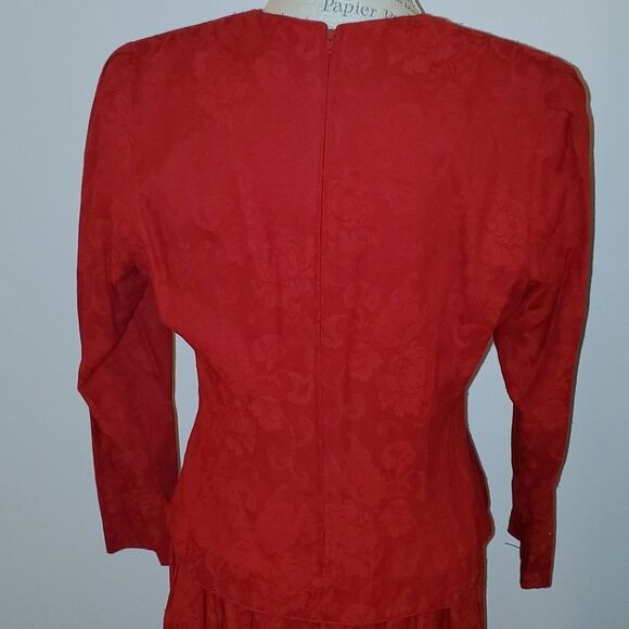 ☆HOST PICK Vtg red petite dress - Picture 8 of 11